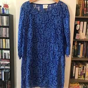 💙 Anthropologie Gorgeous Blue Lace Dress 💙